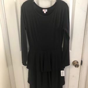 Lularoe solid black Georgia dress